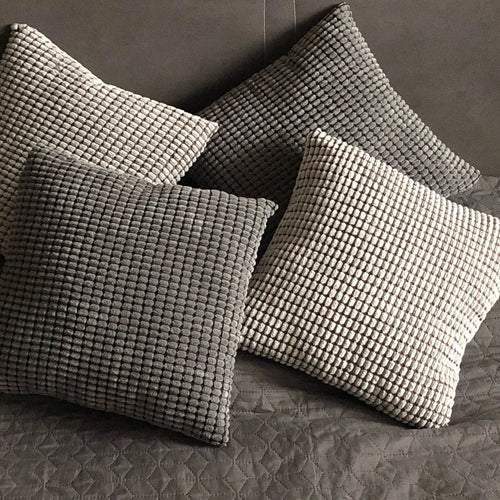 Soft Corduroy Corn Grain Cushion Cover Solid Color 40/45/50/55/60cm Throw Pillow Case For Bedroom Sofa Chair Car Home Decor