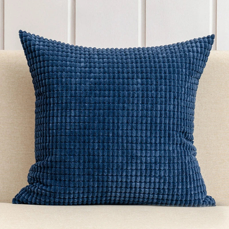 Soft Corduroy Corn Grain Cushion Cover Solid Color 40/45/50/55/60cm Throw Pillow Case For Bedroom Sofa Chair Car Home Decor