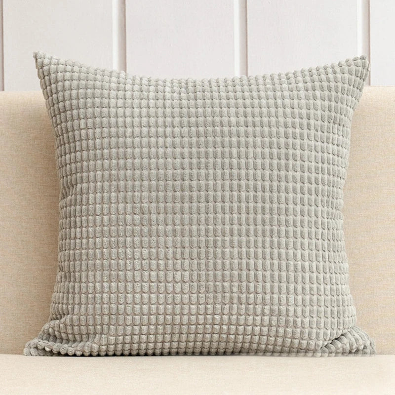 Soft Corduroy Corn Grain Cushion Cover Solid Color 40/45/50/55/60cm Throw Pillow Case For Bedroom Sofa Chair Car Home Decor