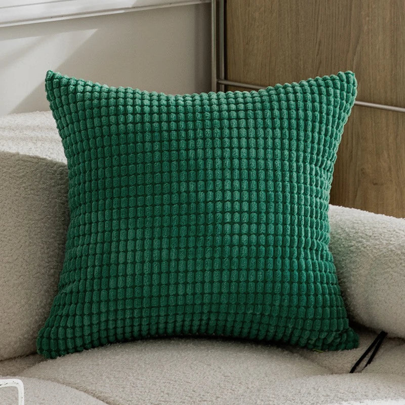 Soft Corduroy Corn Grain Cushion Cover Solid Color 40/45/50/55/60cm Throw Pillow Case For Bedroom Sofa Chair Car Home Decor